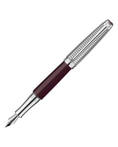 Juego de pluma estilográfica « Caran d'Ache » Léman Toile de Jouy, edición especial con estuche de piel