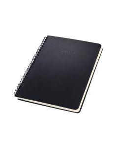Sigel Conceptum Cuaderno de espiral A5+ Negro Tapa dura Forrado