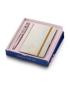 Set de bolígrafo « Sheaffer 100 » de «Emily in Paris» en color champán dorado con libreta