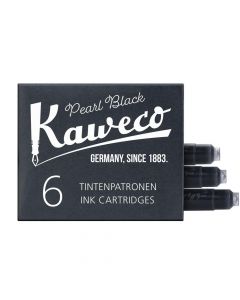 Kaweco Cartuchos de tinta Pearl Black 6 unidades