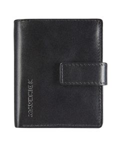 Maverick All Black Piel RFID Compact cardprotector