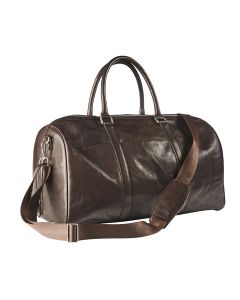 Maverick Bolsa de fin de semana de cuero marrón