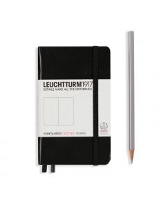 Leuchtturm1917 Cuaderno « Pocket » negro punteado