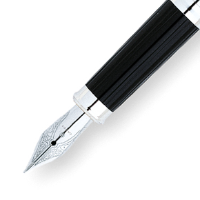 Cross ATX Stylo Plume Pointe Fine – Noir Basalte, Élégance Moderne, Garantie à Vie