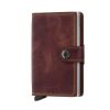 Secrid Miniwallet Cuir Marron Vintage