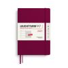 Agenda Leuchtturm1917 2027, agenda hebdomadaire avec notes, format Medium A5, couleur Port Red