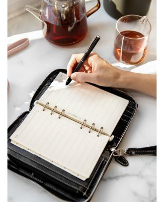 Malden Filofax Compact Zip Personal Noir