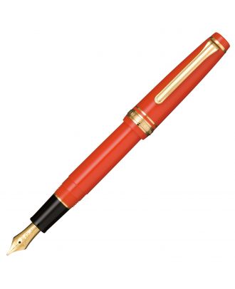 Sailor Professional Gear Slim Red Gold Trim Stylo Plume