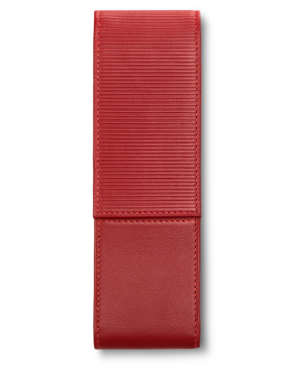 Étui en cuir rouge Lamy pour 2 stylos