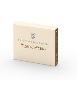 Graf von Faber-Castell Stylo Plume Cartouches d'encre 6 packs Noisette