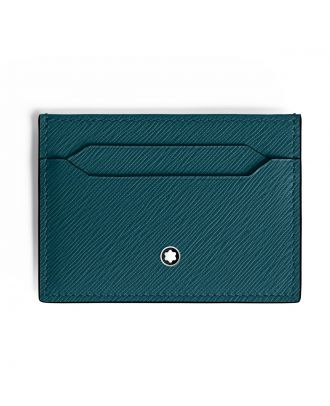 Montblanc Sartorial Leather Cyprus Blue Card Holder 5cc