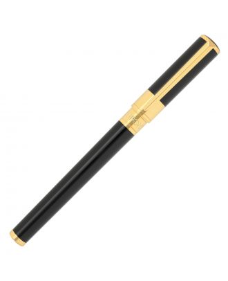 S.T. Dupont D-Initial Stylo Plume Noir et Or