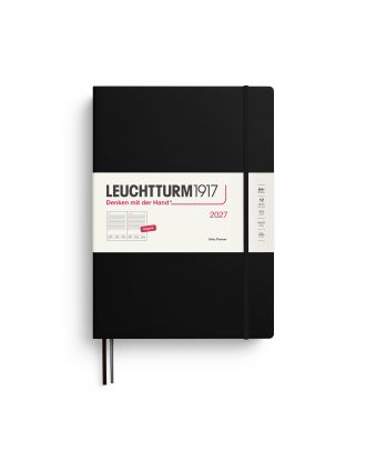 Agenda Leuchtturm1917 2027, agenda quotidien Master A4 noir