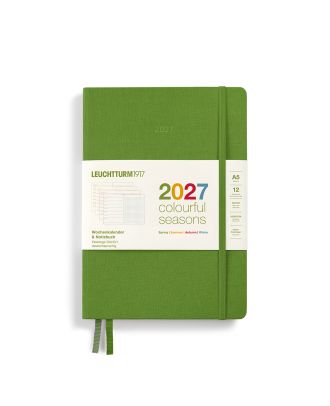 Agenda Leuchtturm1917 2027, agenda hebdomadaire à pages pointillées, format A5, « Colourful Spring »