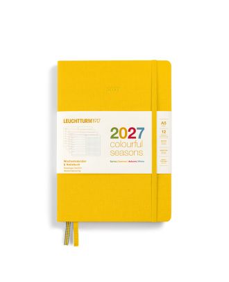 Agenda Leuchtturm1917 2027, agenda hebdomadaire à pages pointillées, format A5, « Colourful Summer »
