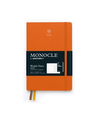MONOCLE by Leuchtturm1917 Agenda 2027 Planificateur hebdomadaire + Notes Orange