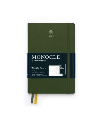 MONOCLE by Leuchtturm1917 Agenda 2027 Planificateur hebdomadaire + Notes Olive