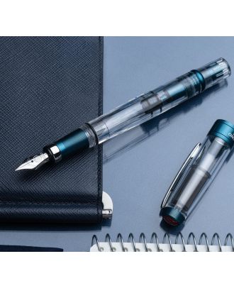 Stylo Plume TWSBI Diamond 580 AL Résine Et Métal Transparent Medium - Stylo Élégant Pour Écriture Précise