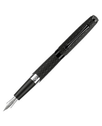 Diplomat Cobra Guilloche Stylo plume noir mat