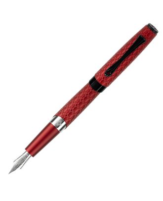 Diplomat Cobra Guilloche Stylo plume rouge bordeaux