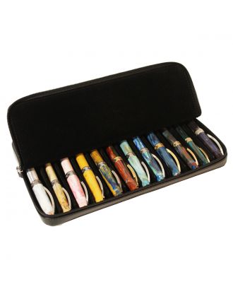 Étui en cuir Visconti pour 12 stylos