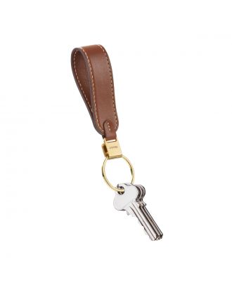 Orbitkey Porte-clés à boucle en cuir caramel