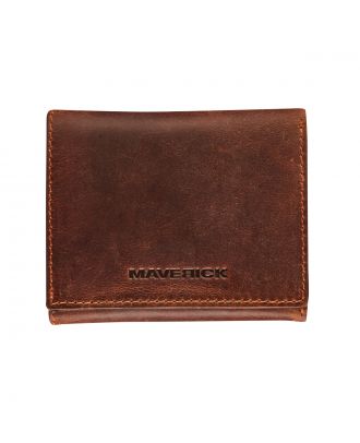 Maverick The Original Leather Compact Trifold Wallet with Banknote Compartment (Portefeuille trifold compact en cuir avec compartiment pour billets de banque)