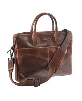 Maverick The Original Leather Slim Business bag with Laptop compartment 14" (L'original des sacs de travail minces en cuir avec compartiment pour ordinateur portable)