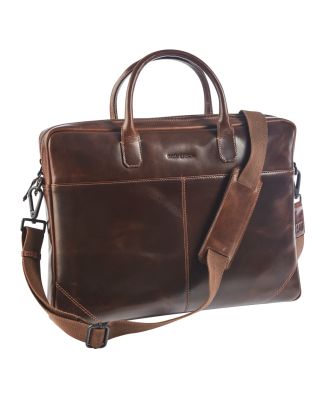 Maverick The Original Leather Slim Business bag with Laptop compartment 17" (Maverick, l'original, sacoche en cuir avec compartiment pour ordinateur portable)