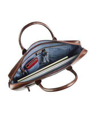 Maverick The Original Leather Slim Business bag with Laptop compartment 17" (Maverick, l'original, sacoche en cuir avec compartiment pour ordinateur portable)