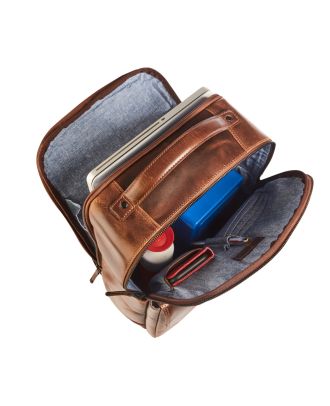 Maverick The Original Leather Backpack with Laptop Compartment 15.6" (Sac à dos en cuir original avec compartiment pour ordinateur portable)