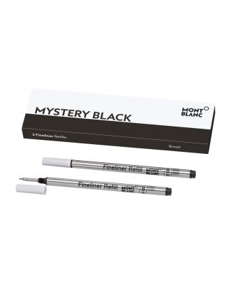 Recharge pour fineliner Montblanc , large, Mystery Black (2 pièces)