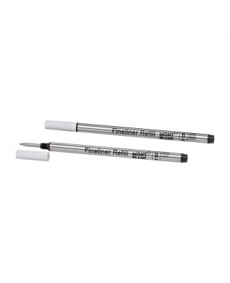 Recharge pour fineliner Montblanc , large, Mystery Black (2 pièces)