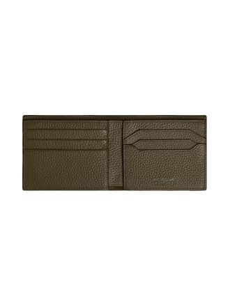 Montblanc Grain Leather Wallet 6 card slots Khaki