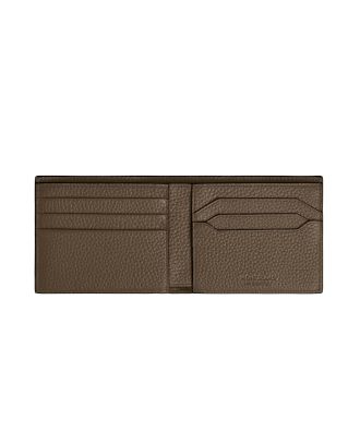 Montblanc Grain Leather Wallet 6 card slots Noisette
