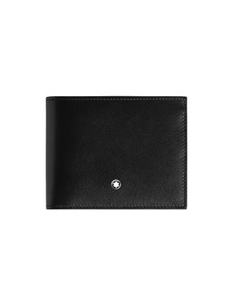 Montblanc Meisterstück Wallet 6 Card Slots Black Ink Blue
