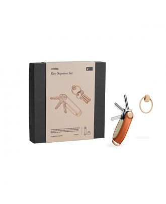 Orbitkey Cognac Tan with Tan Stitching Limited Édition Set + Yellow Gold Ring V2