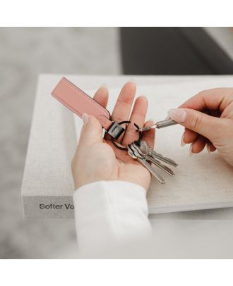 Orbitkey Porte-clés à boucle en cuir Barbe à papa