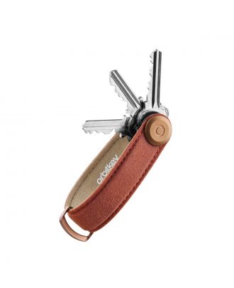 Orbitkey 2.0 Waxed Canvas Rouge brique