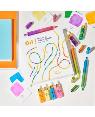 Tom's Studio Ori Highlighter Set de surligneurs rechargeables (3 stylos)