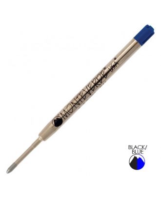 Monteverde Stylo à bille Recharge Parker-Type G2 Recharge Bleu moyen-Noir (2 pièces)