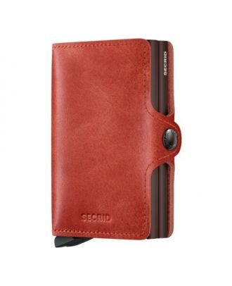 Secrid Twinwallet en cuir vintage orange
