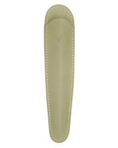 Recife Rivièra Grand Fourreau Étui à stylos en cuir Taupe pour 1 stylo