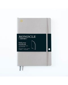 Monocle by Leuchtturm1917 Carnet B5 à couverture souple, gris clair, à points