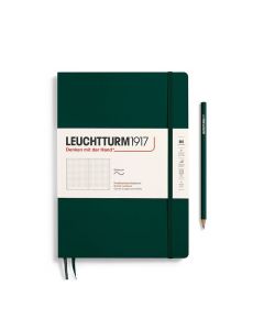 Leuchtturm1917 Carnet Composition B5 à couverture souple, vert forêt, à points
