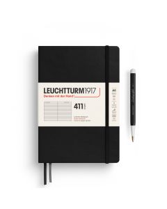 Leuchtturm1917 Carnet de notes Notebook 411 noir ligné