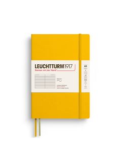Leuchtturm1917 Carnet de notes à couverture souple moyenne, ligné Tournesol