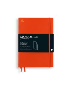 Monocle by Leuchtturm1917 Carnet de notes B5 à couverture souple Mandarine à pois