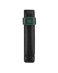 Pelikan Étui en cuir noir et vert pour 1 stylo