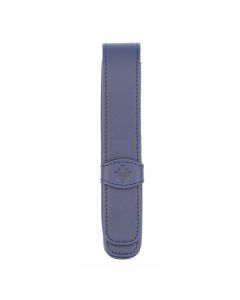 Étui en cuir bleu Diplomat pour 1 stylo